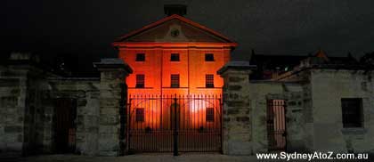 Hyde Park Barracks by night