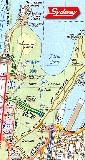 Botanic Garden and Domain Map
