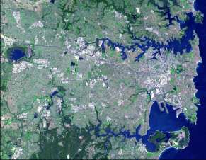 Satellite image of Sydney - NASA