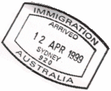 Australian border control visa